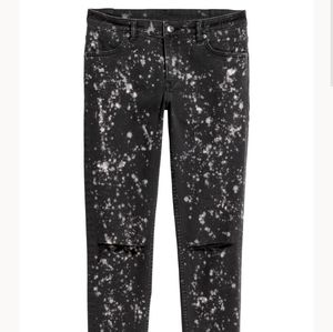 Splatter design denim